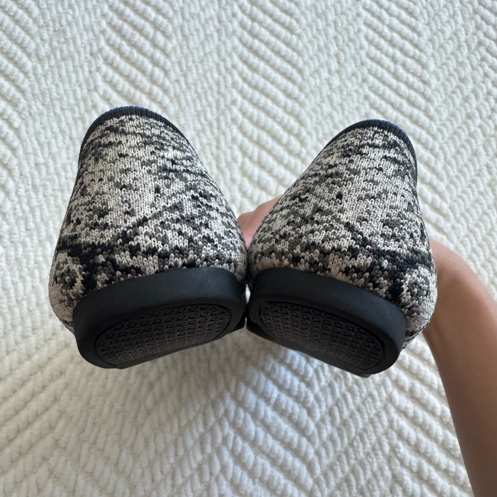 ROTHY'S The Point Black White Python Print Flats … - image 12